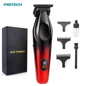 Gradient Color Large Capacity Battery Cordless Liner T Blade Hair Trimmer Rechargeable Hair Cut Machine for Men Home Daily Use