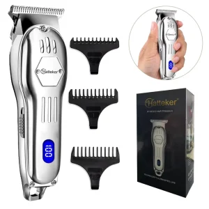 HATTEKER HT 6033 Professional Hair Trimmer Manscape Electric Razor Shavers for Men Nose Ear Hair Clippers Type C Charge