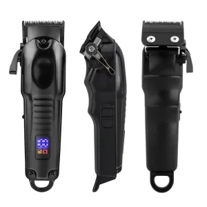 Hair Clippers LCD Digital Display USB Rechargeable Barber Hair Cutting Machine Equipped with Multiple Size Limit Combs