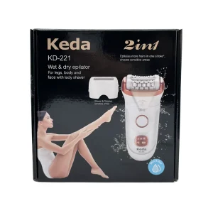 Hair Removal Device Women Epilator Shaver & Trimmer Wet and Dry Wide Head Includes Shaver Head
