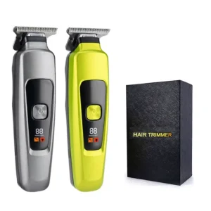 Hair Trimmer Professional Cordless Hair Clipper Set for Men 200Min Worktime T Blade Shaving Machine with LED Display