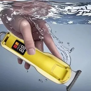 Hair Trimmer Stainless Steel Waterproof Hair Removal Appliance LCD Display USB Powered Man Hair Cutting Machine 2 in 1