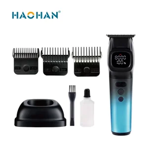 Haohan Men Carving Trimmer Rechargeable Hair Salon Beard Cut Magnetic Comb Charging Base Clipper