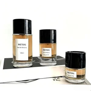 High Quality Empty Luxury Clear Round Perfume Bottles 30ml 50ml 100ml OEM Label Spray Glass Box for Unisex Fragrance