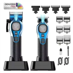 High Speed Hair Clipper Professional Barber Hair Trimmer LCD Display Electric Hair Cutting Machine for Salon Home Use