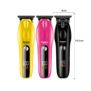 KEMEI KM 1678 Professional Rechargeable Men’s Hair Trimmer 7500RPM Motor LCD Display Cordless Household Hair Cut Machine