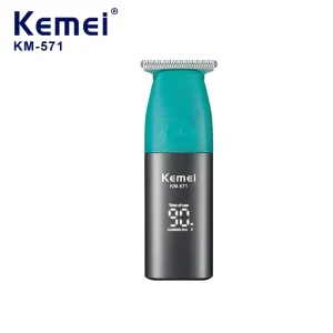 KEMEI Km 571 Mini Portable Hair Trimmer USB Cordless Rechargeable Hair Cutter Clipper