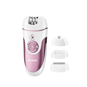 KM 1307 Factory 4 in 1 Multi-function Cutter Head Lady Electric Shaver with USB Charging