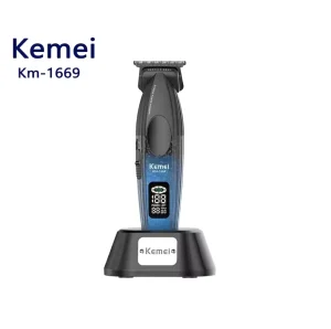 KM 1669 Metal Hair Trimmers Machine Professional Hair Clippers Cordless Hair Clipper for Man With Charging Base