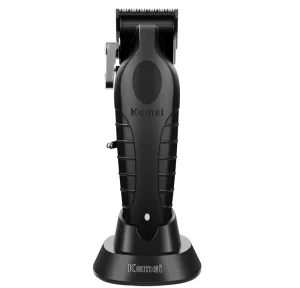 KM 2296 Men’s Professional Hair Trimmer Set T shaped Blade Wired Wireless Beard Clipper for Barber and Travel Car Use