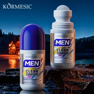 KORMESIC 50ml Clean Comfort 48H Long Lasting Fragrance Deodorant Men’s Deodorant & Antiperspirant Roller