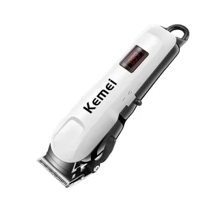Kemei Electric Hair Clipper KM 809A Barber Trimmer With LCD Professional Hair Clipper Cordless Trimmer on Barber Chair