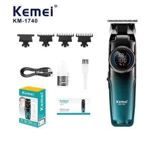 Kemei KM 1740 Professional Hair Trimmer 5W 6800RPM 1200mAh Strong Battery Hair Clipper Set Appliance Manufacturer