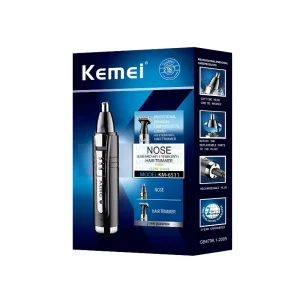 Kemei KM 6511 2 In1 Electric Nose Trimmer for Men Beauty Nose and Ear Hair Trimmer Nose Hair Removal