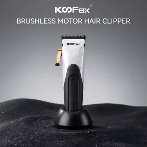 KooFex Pro KF-6310 Barber Clipper Cordless Replaceable Rubber Grip 6800 RPM BLDC Hair Clipper