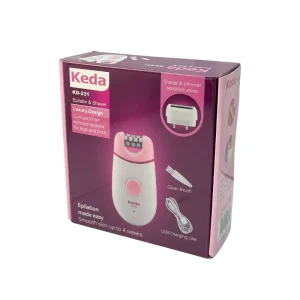 Ladies 2-in-1 Hair Removal Device Electric Razor Bikini Trimmer Epilator