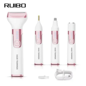 Lady Shaver Cordless Electric Shaver 4 Blade Shaving System Bikini Trimmer Rechargeable Waterproof Pubic Body Hair Trimmer