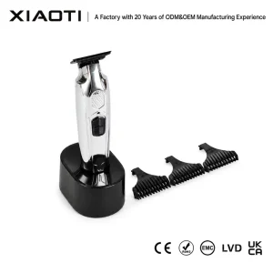 Long Runtime Compact Low Vibration High Toque Brushless Motor Hair Trimmer with Precision Zero Gap Blade Barber Grooming Trimmer