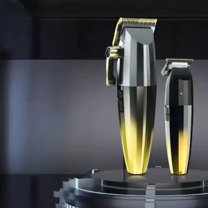 Machine Trending Stainless Steel USB Battery Hair Trimmer Clippers Men Barber Professional Household Use