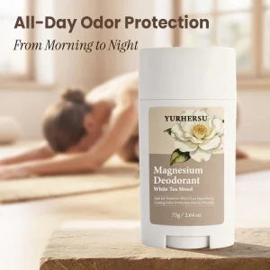Magnesium Deodorant Stick Natural Body Odor Control Solid Deodorant Stick Aluminum Free Daily Underarm FreshCare Stick
