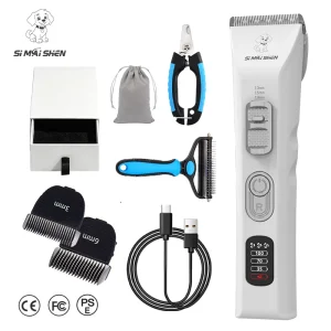 Manufacturer Custom Dog Hair Clipper Cutter 6000 6500 7000rpm Ultra Low Noise Professional Dog Trimmer