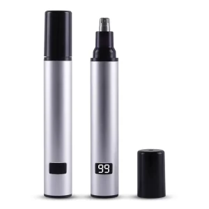 Men’s USB Electric Nose Ear Eyebrow Hair Trimmer Low Noise Portable Mini Plastic Shaver with Washable & Easy Clean Design