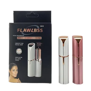 Mini Portable USB Rechargeable Stainless Steel Body Facial Hair Shaver Lady Electric Lipstick Epilator Waterproof IPX6 Nose Hair