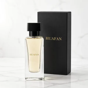 Minimalist Clear Rectangle Glass Perfume Bottle 50ml Luxury Empty Fragrance Spray Bottle With Black Cap for Unisex Niche Perfume