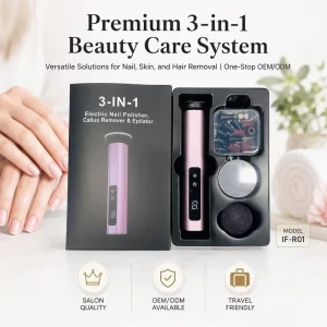 Multi-functional Beauty Device 2000mah 6 Speeds Cordless Callus Remover with Type C Charging Private Label Available