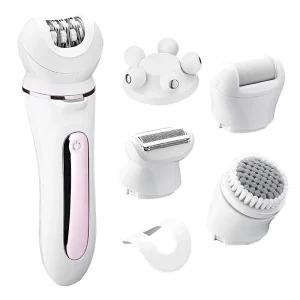 Multifunction 5 in 1 LED Power Display Painless Electric Epilator Hair Remover for Women Tweezers