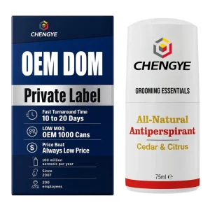 Natural Deodorant Roll On Lemon Bergamot for Men Aluminum Free Long Lasting Odor Protection Vegan Cruelty Free 75ml