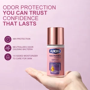 Natural Long Lasting Underarm Deodorant Antiperspirant Cream Roll on Whitening Ampoule Essence Armpit Odor Control for Women
