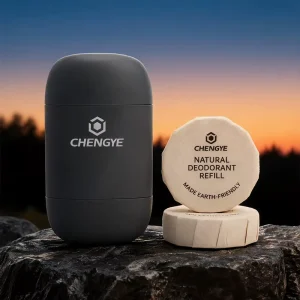 Natural Refillable Deodorant for Sensitive Skin Aluminum Free 24 Hour Odor Control Non Sticky Vegan Cruelty Free 40g