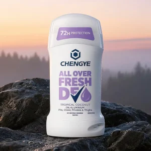 Natural Whole Body Deodorant Stick for Sensitive Skin with Coconut Scent 48 Hour Odor Control Non Sticky 50ml