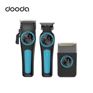 New Arrival Professional Hair Clippers Set DLC Blade Trimmer with USB Charging Household Use Li Ion Battery Salon Equipment