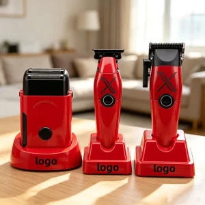 ODM OEM DLC Blade Cordless Portable Rechargeable Professional Salon Use 10000rpm Electric Hair Clippers Trimmer Shaver Set