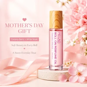 OEM Elegant Mother’s Day Gift Ideas 10ml Portable Alcohol Free Skin Friendly Concentrated Women’s Fragrance Oil Rollerball
