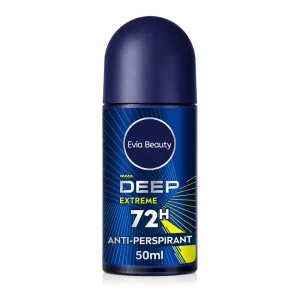 OEM ODM Private Label Men Anti Perspirant Roll on Deodorant Long Lasting 72H Odor Protection Black Carbon Formula 50ml