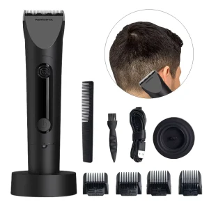 OEM Professional Barber Electric Clippers Trimmer Rechargeable USB Ceramic Blades Waterproof IPX7 Adjustable Household