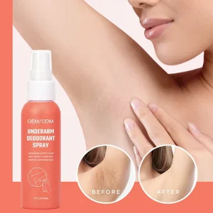 OEM Unscented Long Lasting Refreshing Odor Free Dryness Natural Feminine Body Antiperspirant Deodorant Spray