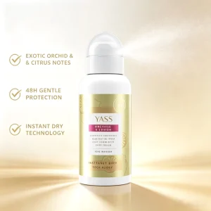 Orchid Citrus Unisex Deodorant Body Mist Fresh Quick Dry Antiperspirant Spray