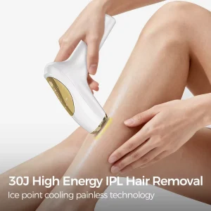 Painless 510K Automatic Skin Tone Recognition Flash Ice Cooling Handheld IPL Hair Removal Device for Body Home Use