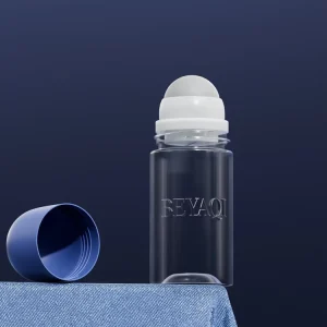 Personal Care PET 75ml Cylindrical Roller Bottle Antiperspirant Plastic Cosmetic Essential Oil Roll on Deodorant Bottle