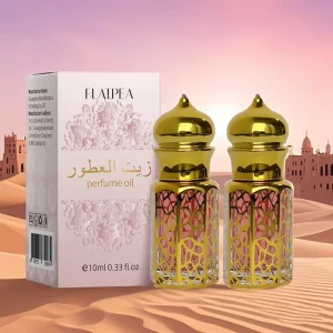 Portable Middle Eastern Attar Perfume Oil with Sweet Floral & Gourmand Notes Smooth Non Alcohol Formula Long-Lasting Fragrance