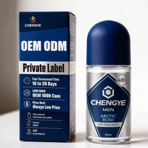 Premium Antiperspirant Roll on Deodorant for Private Label OEM with Custom Scent and Low MOQ 72 Hour Protection 50ml