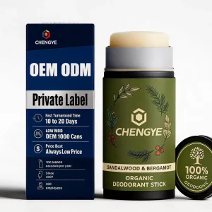 Premium Natural Deodorant Balm for Private Label OEM with Custom Scent and Plastic Free Packaging Low MOQ Vegan 50ml