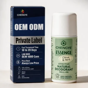 Premium Natural Deodorant Roll On for Private Label OEM with Ocean Coconut Custom Scent and Low MOQ Vegan 75ml