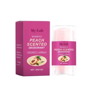 Private Label Peach Vitamin E Refreshing Fragrance Brightening Skin Underarm Deodorant Moisturizing Body Antiperspirant Stick