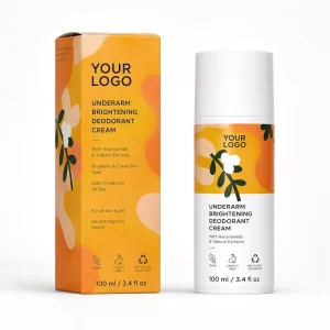 Private Label Underarm Brightening Deodorant Cream Vitamin C Salicylic Acid Body Odor Care OEM ODM Manufacturer