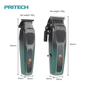 Professional 2 in 1 Hair Clipper and T Blade Trimmer Combo Set Zero Gapped Edger Smart LED Screen Haircut Styler Box